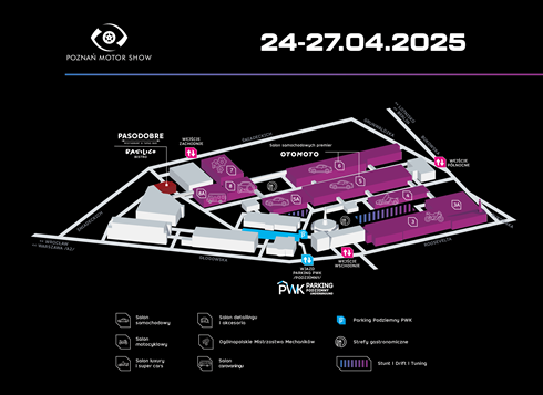 mapa poznan motor show