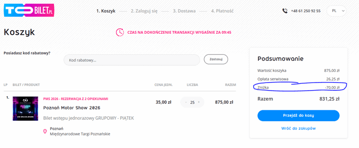 bilety dla szkół na poznan motor show