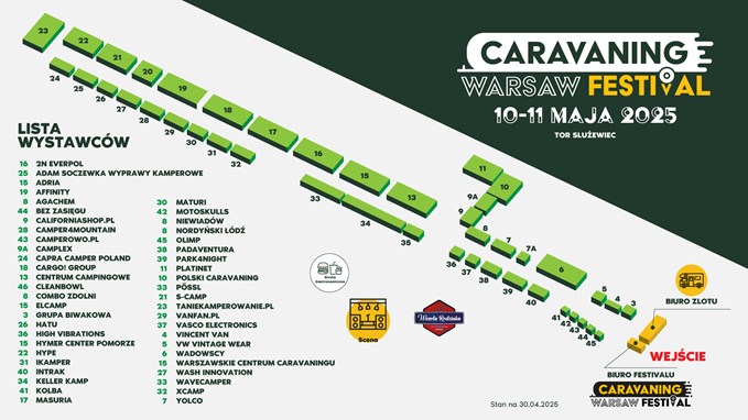 wystawcy na warsaw caravaning festival