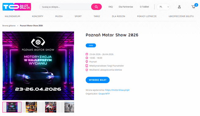 bilety grupowe poznan motor show